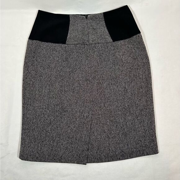 The Limited Collection Dark Heather gray grey black pencil mini midi skirt - Picture 2 of 7